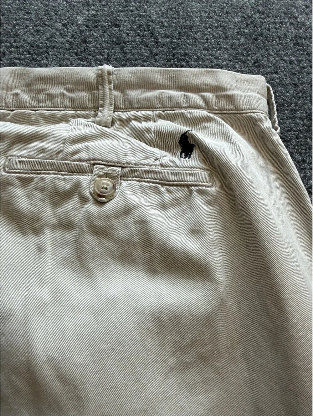 Polo Ralph Lauren Mens Classic Fit Chino Pants Stone Beige 100% Cotton 40x30
